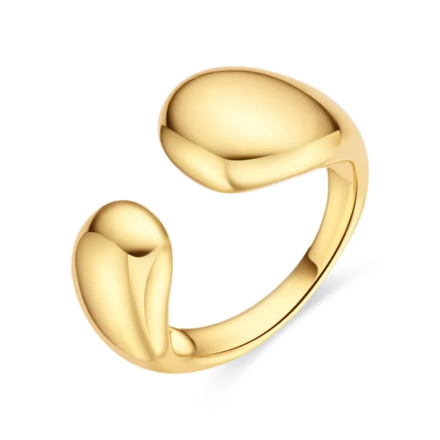 Anillo acabado en oro amarillo de 18k - Bubty