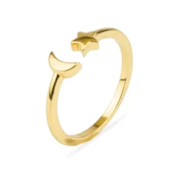 Anillo acabado en oro amarillo 18K - Onsah