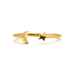Anillo acabado en oro amarillo 18K - Onsah