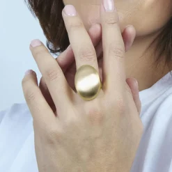 Anillo acabado en oro amarillo de 18k - Hissfu