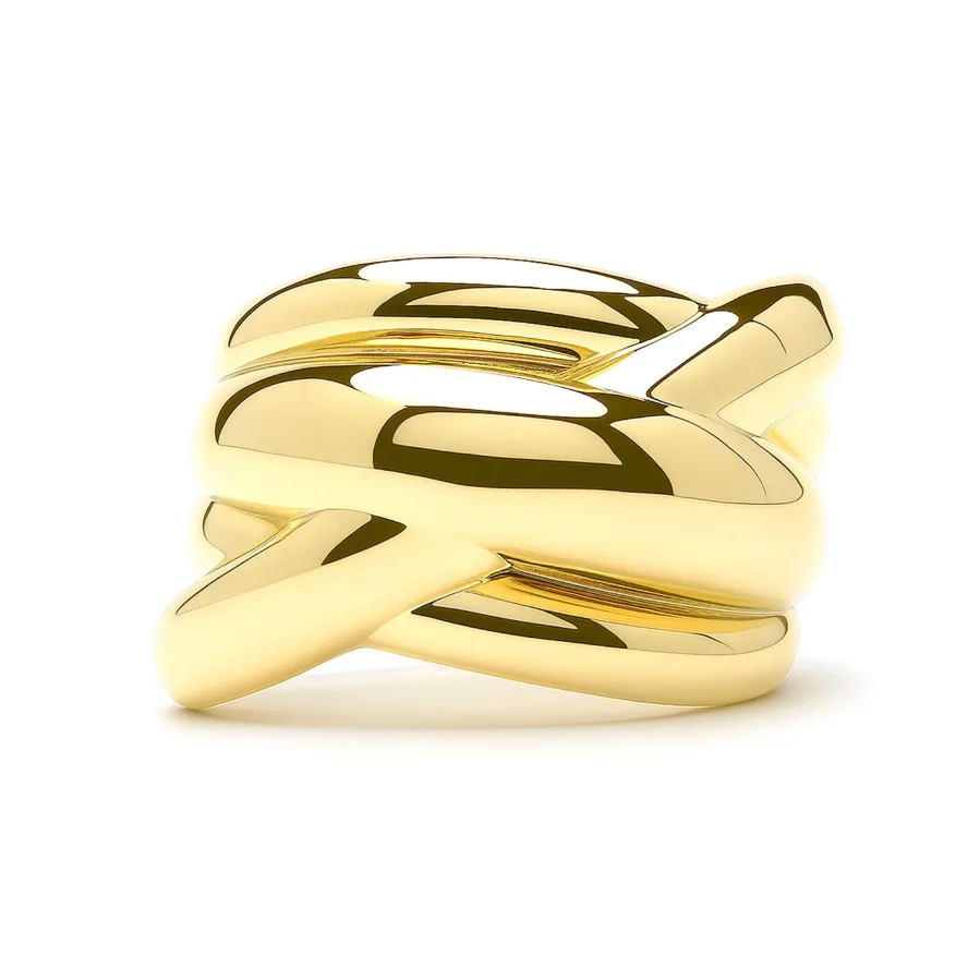 Anillo acabado en oro amarillo de 18k - Jadra