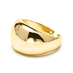 Anillo acabado en oro amarillo de 18k - Nura