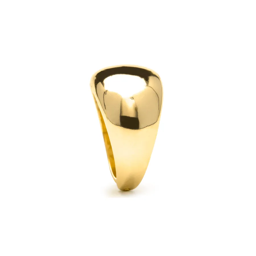 Anillo acabado en oro amarillo de 18k - Nura
