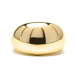 Anillo acabado en oro amarillo de 18k - Nura