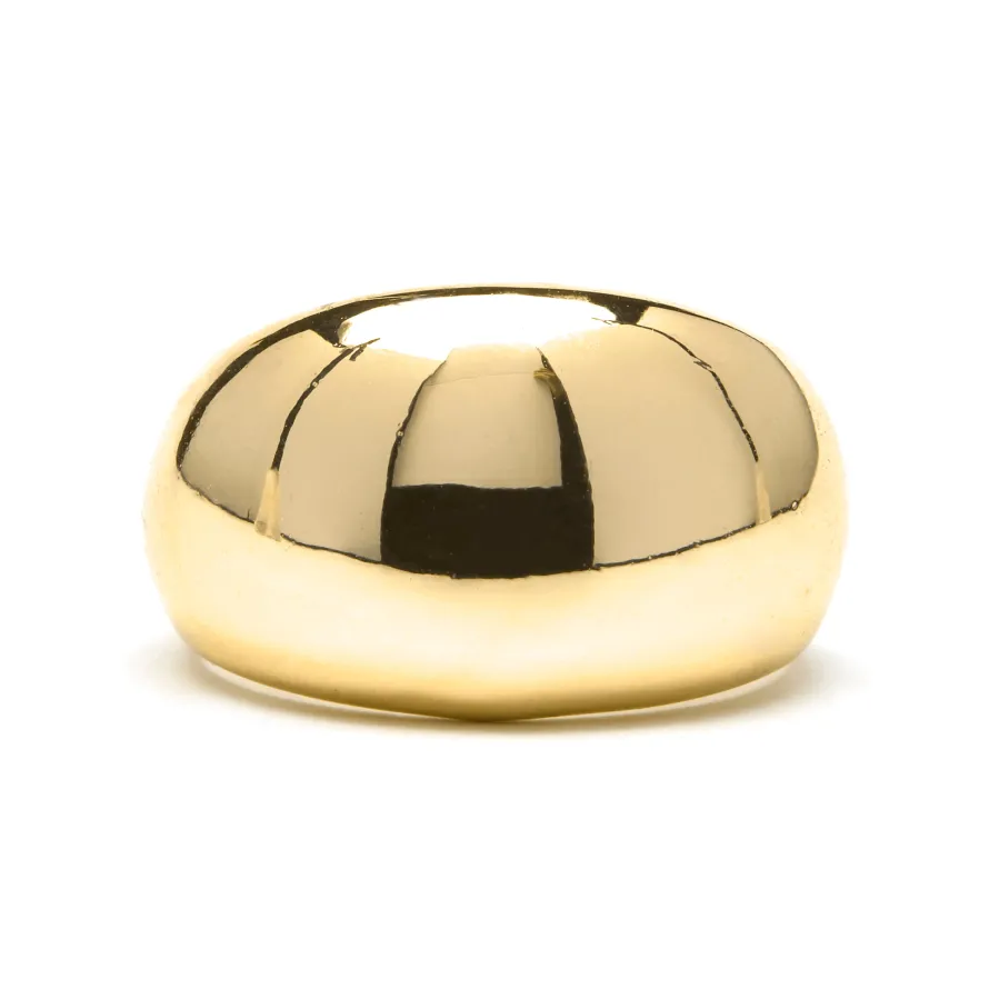 Anillo acabado en oro amarillo de 18k - Nura