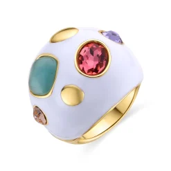 Anillo acabado en oro amarillo 18K - Yever