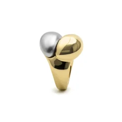 Anillo acabado en oro amarillo de 18k - Oga
