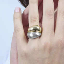 Anillo acabado en oro amarillo de 18k - Oga