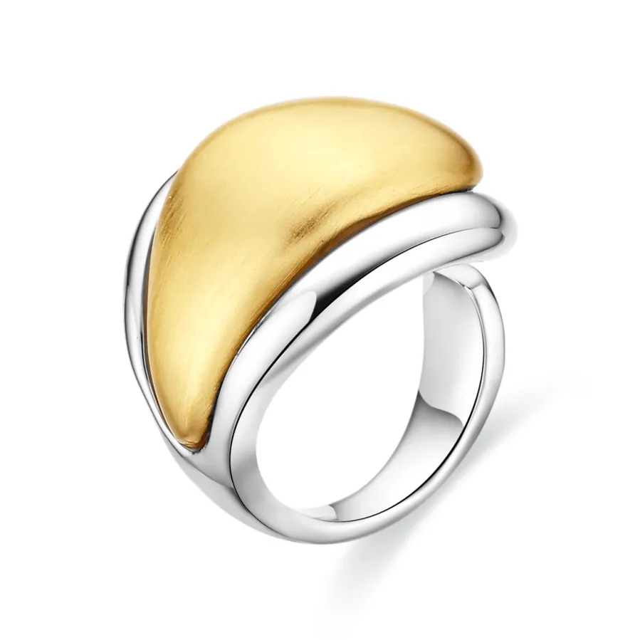 Anillo acabado en oro amarillo de 18k - Ocheck