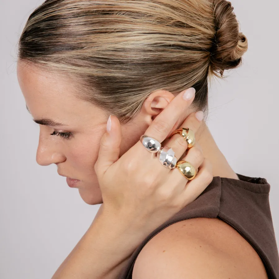 Anillo acabado en rodio - Dinu