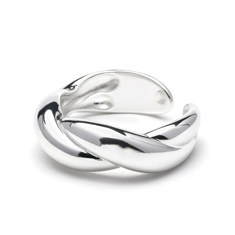 Anillo acabado en rodio - Fayna
