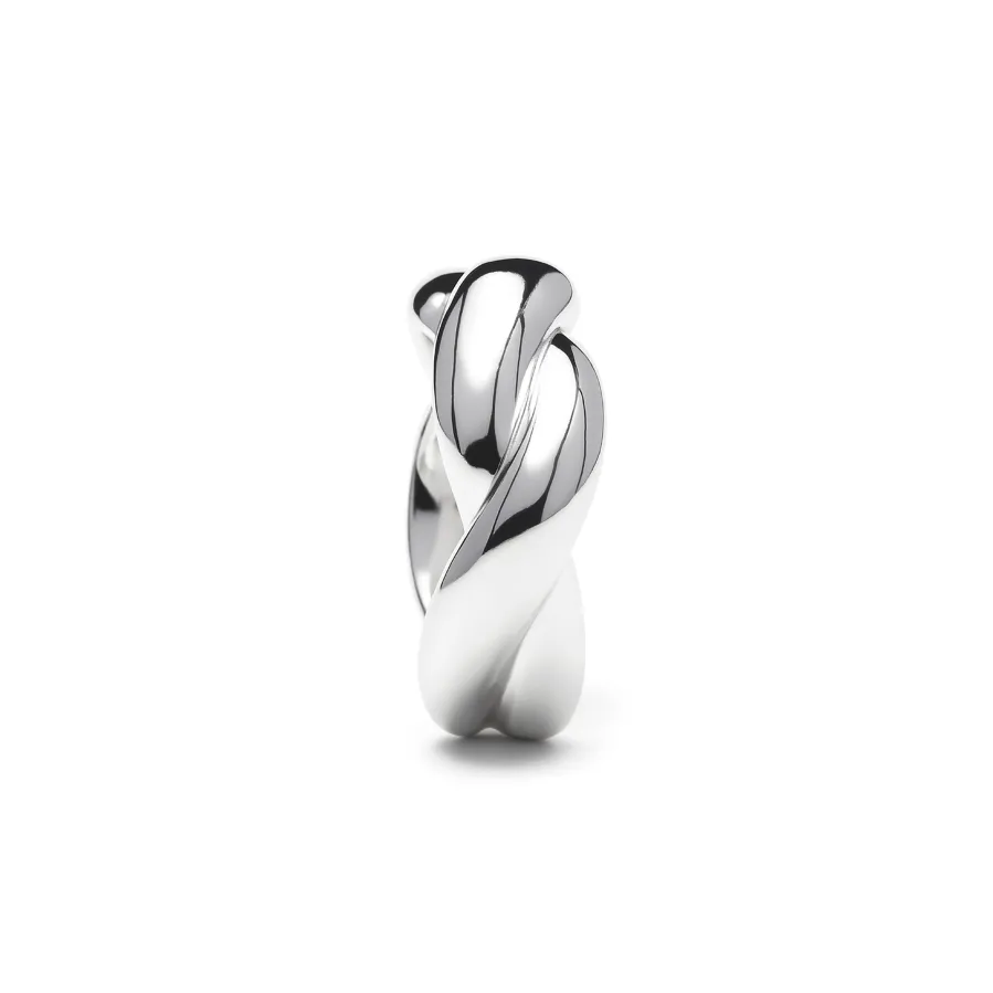 Anillo acabado en rodio - Fayna