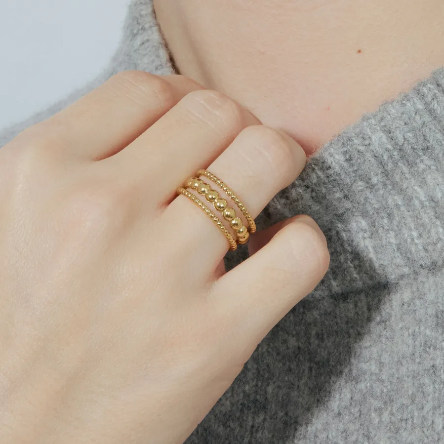 Anillo acabado en rodio - Faini
