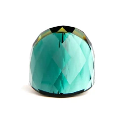 Anillo con Cuarzo Hidrotermal Onix acabado en oro amarillo 18K - Tak