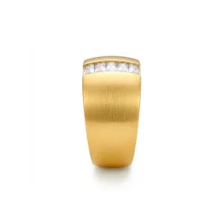 Anillo de Circonita Brillante acabado en oro amarillo de 18k - Hiddon