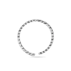 Anillo de Circonita Brillante Acabado En Plata - Navi