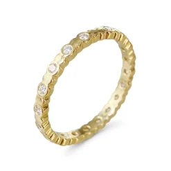 Anillo de Perla Blanca acabado en oro amarillo de 18k - Navi