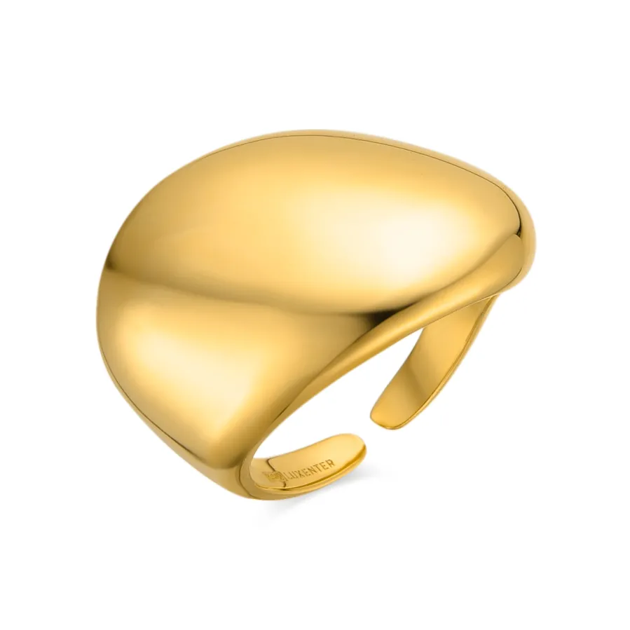 Anillo de Plata de Ley 925 acabado oro amarillo de 18k - Suo