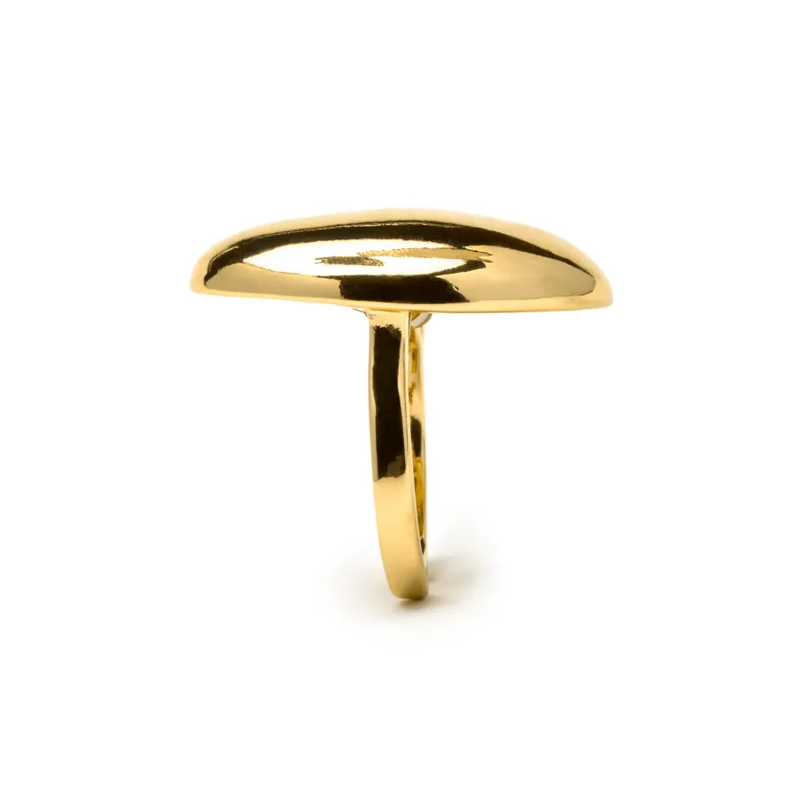 Anillo de Plata de Ley 925 acabado oro amarillo de 18k - Suo