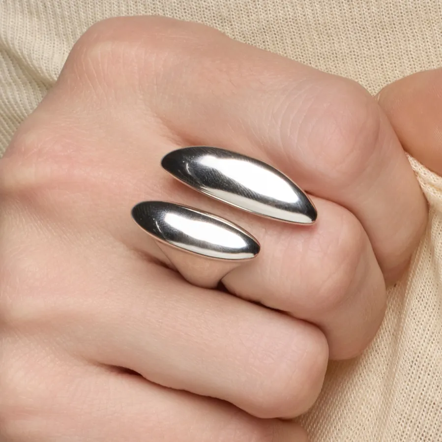 Anillo de Plata de Ley 925 acabado rodio - Sures