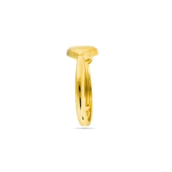 Anillo de Plata de Ley 925 y Circonita Brillante acabado oro amarillo de 18k - Pesha