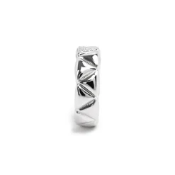 Anillo de Plata de Ley 925 y Circonita Brillante acabado rodio - Imwa