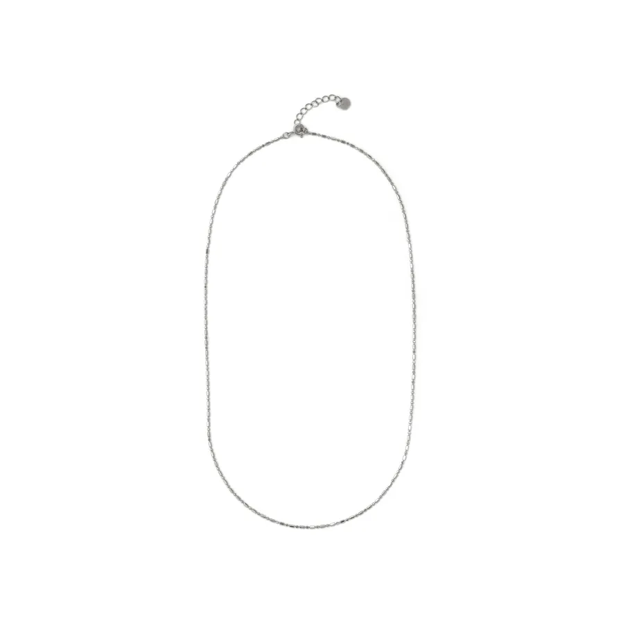 Cadena de 42cm de Plata de Ley 925 acabado en rodio - Sumga