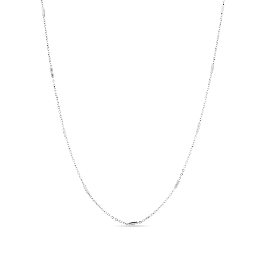 Cadena de 42cm Plata de Ley 925 acabado en rodio - Tartes