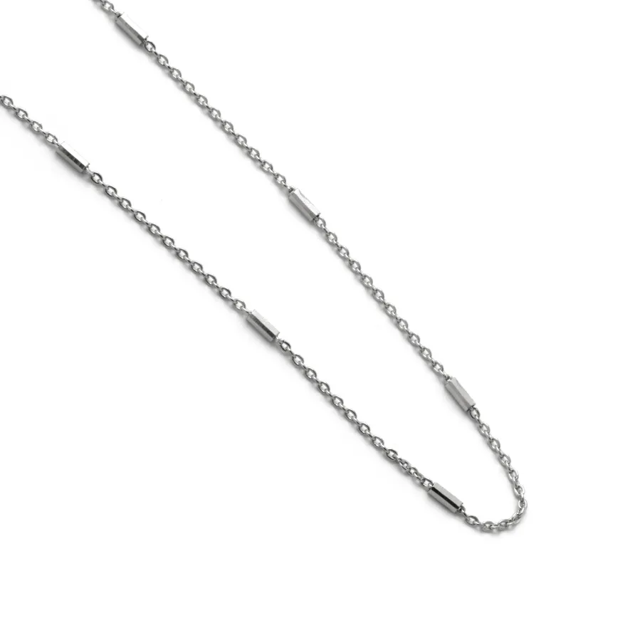 Cadena de 42cm Plata de Ley 925 acabado en rodio - Tartes