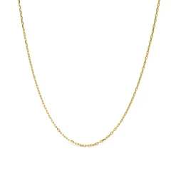 Cadena forzada de 40cm de Plata de Ley 925 acabado oro amarillo 18k - Luxenter