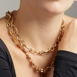 Collar acabado en oro amarillo 18K - Oplie