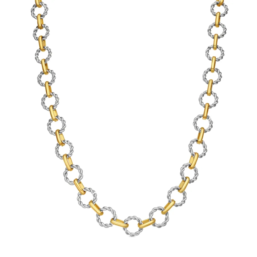 Collar acabado en oro amarillo de 18k - Liona