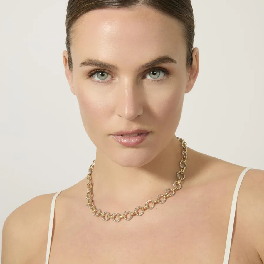Collar acabado en oro amarillo de 18k - Liona