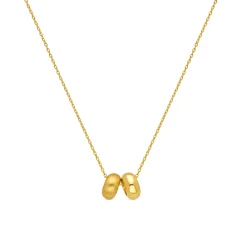 Collar acabado en oro amarillo de 18k - Jiola