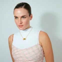 Collar acabado en oro amarillo de 18k - Jiola