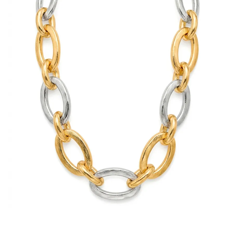 Collar acabado en oro amarillo de 18k - Adelky