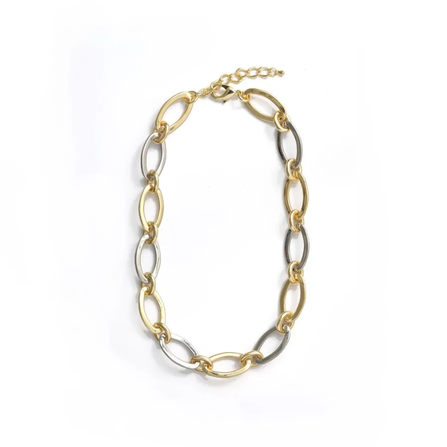 Collar acabado en oro amarillo de 18k - Adelky