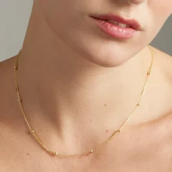 Collar acabado en oro amarillo 18K - Liydat