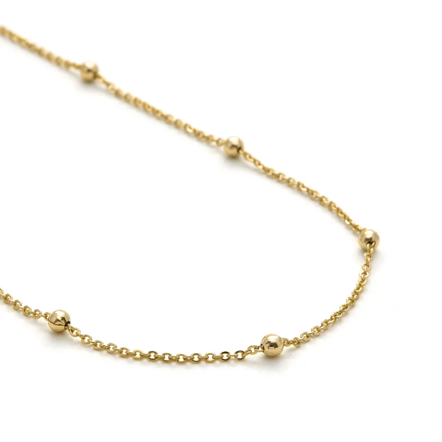 Collar acabado en oro amarillo 18K - Liydat