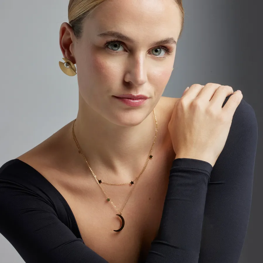Collar acabado en oro amarillo 18K - Monil