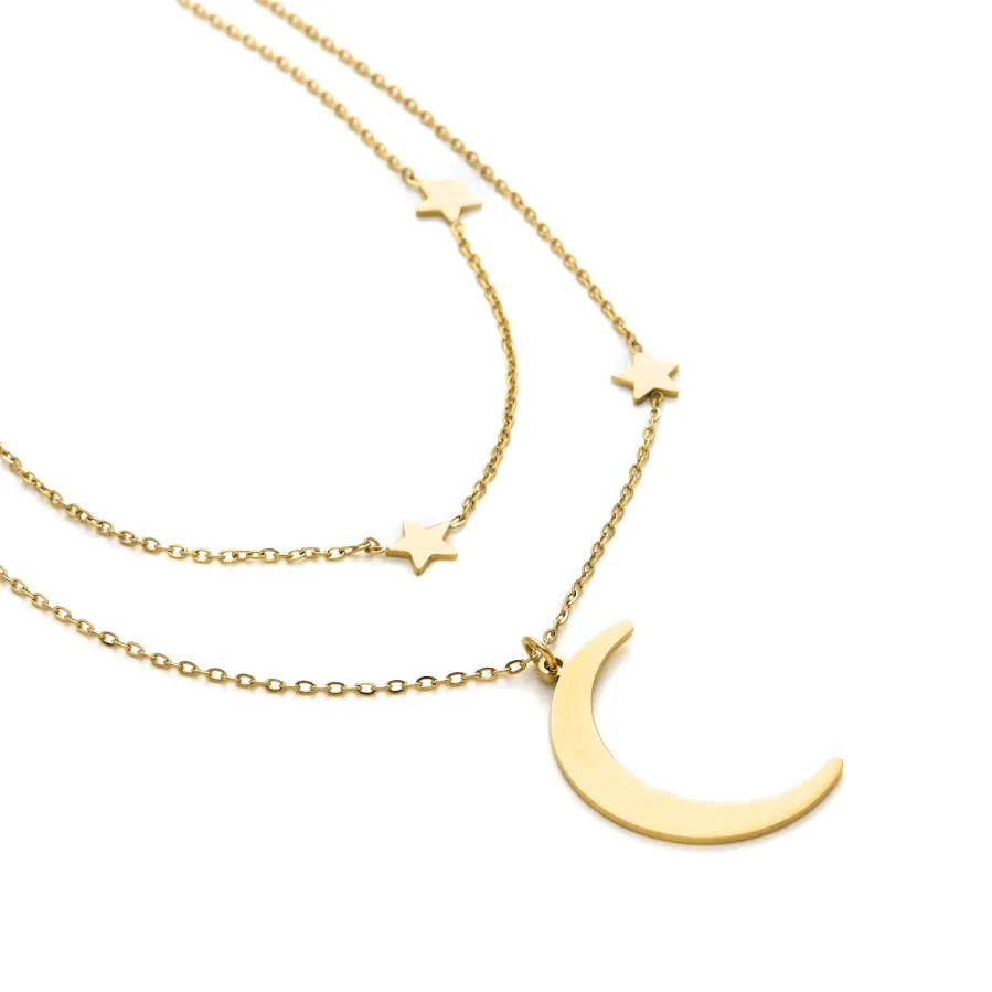 Collar acabado en oro amarillo 18K - Monil