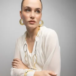 Collar acabado oro amarillo de 18k - Lingi