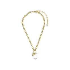 Collar acabado oro amarillo de 18k y Perla Blanca - Rinwe