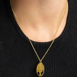 Collar acabado oro 18k - Konssa