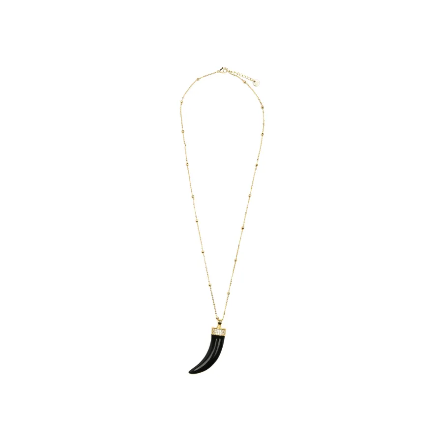 Collar acabado plata y Lacado Negro - Arhew