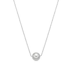 Collar con - acabado plata - Lutoe