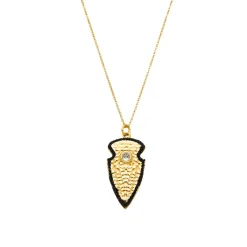 Collar con Circonita Brillante acabado oro 18k - Otla