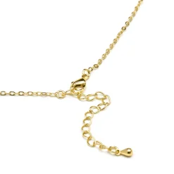 Collar con Circonita Brillante acabado oro 18k - Alphabet