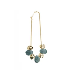 Collar con Lacado Azul acabado oro 18k - Gori