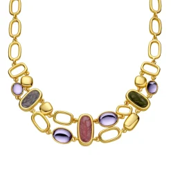 Collar con Lacado Multicolor acabado oro 18k - Laido